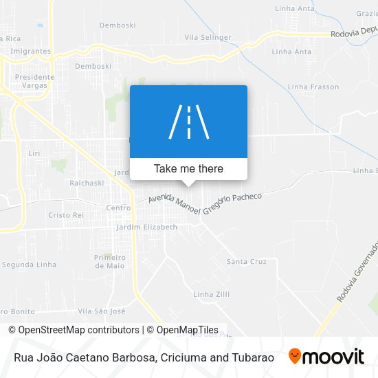 Rua João Caetano Barbosa map
