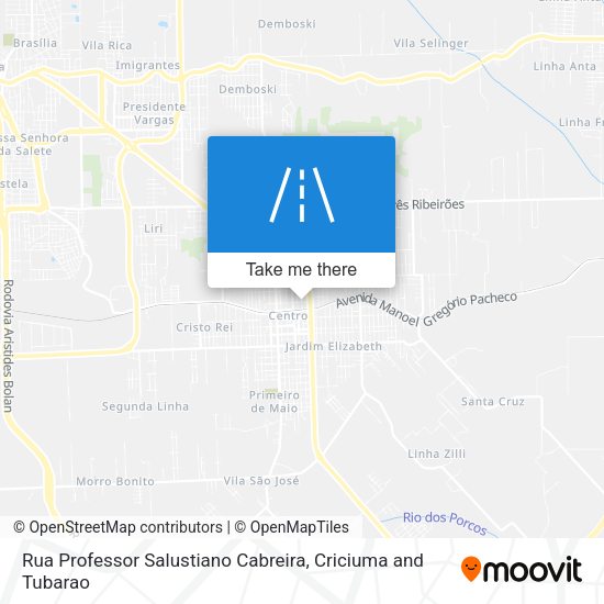 Rua Professor Salustiano Cabreira map