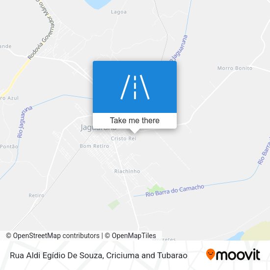 Rua Aldi Egídio De Souza map