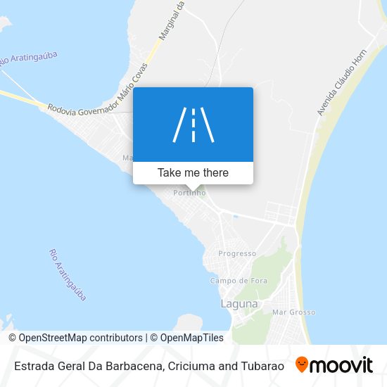 Estrada Geral Da Barbacena map