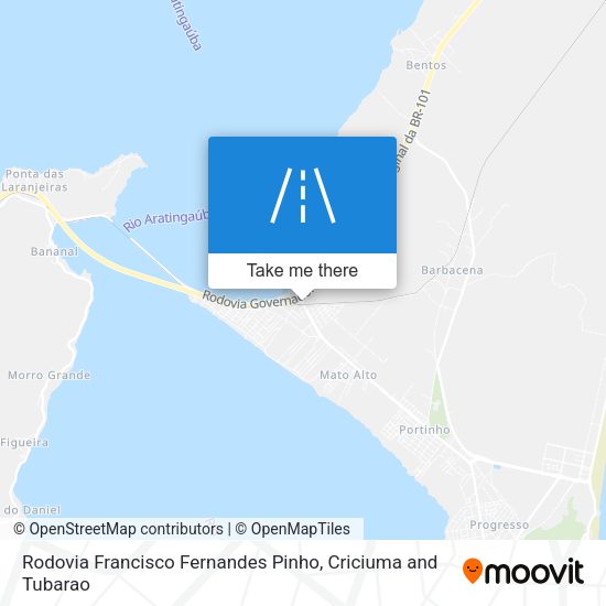 Rodovia Francisco Fernandes Pinho map