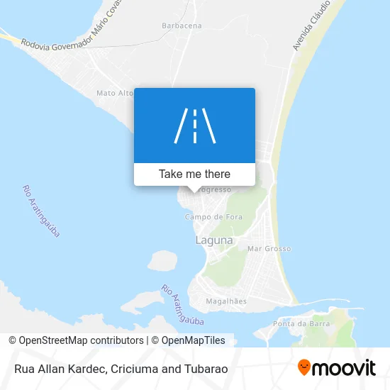 Rua Allan Kardec map