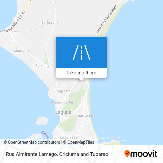 Mapa Rua Almirante Lamego