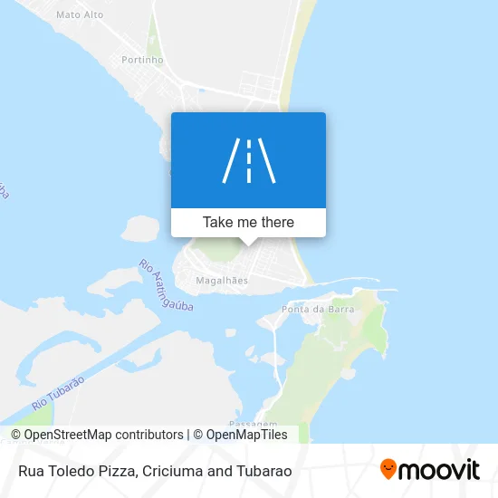 Rua Toledo Pizza map