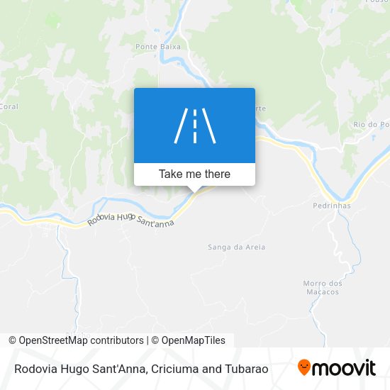 Rodovia Hugo Sant'Anna map