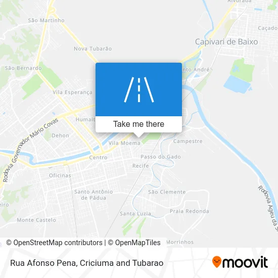 Rua Afonso Pena map