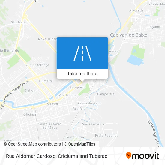 Rua Aldomar Cardoso map