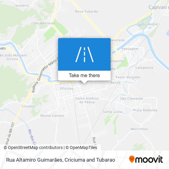 Rua Altamiro Guimarães map