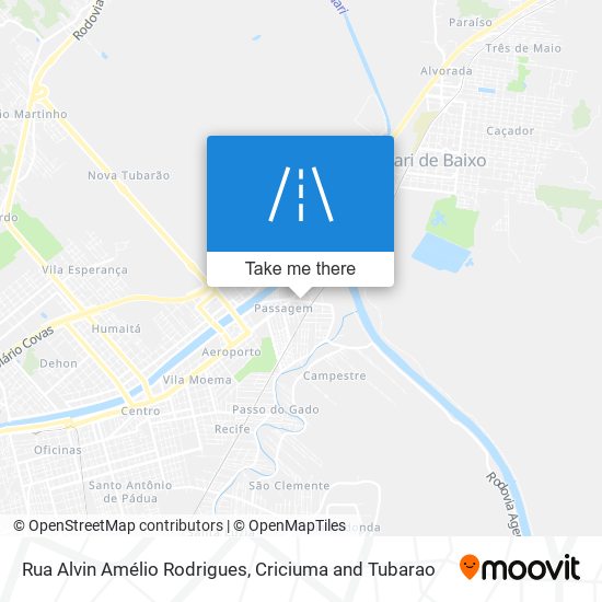 Rua Alvin Amélio Rodrigues map
