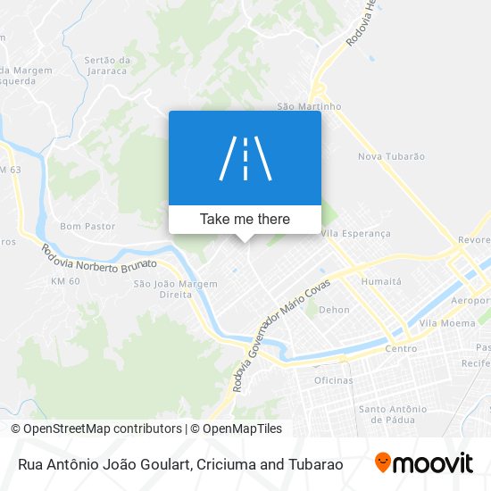 Mapa Rua Antônio João Goulart
