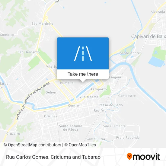 Rua Carlos Gomes map