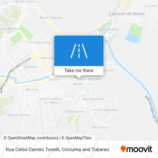 Rua Celso Camilo Tonelli map