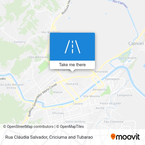 Rua Cláudia Salvador map