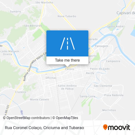 Rua Coronel Colaço map