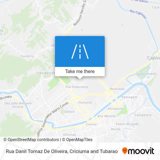 Rua Danil Tomaz De Oliveira map
