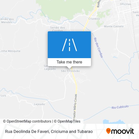 Rua Deolinda De Faveri map