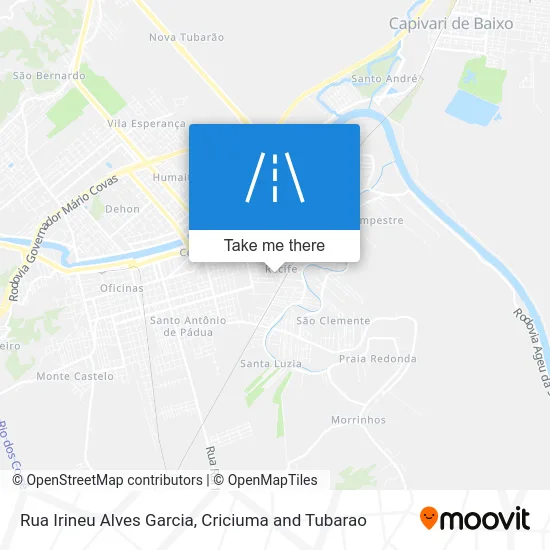 Rua Irineu Alves Garcia map