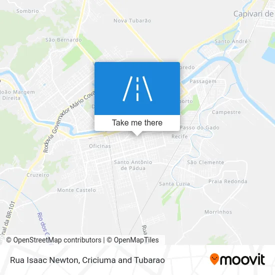 Rua Isaac Newton map