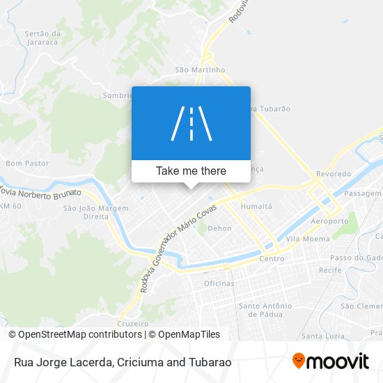 Mapa Rua Jorge Lacerda