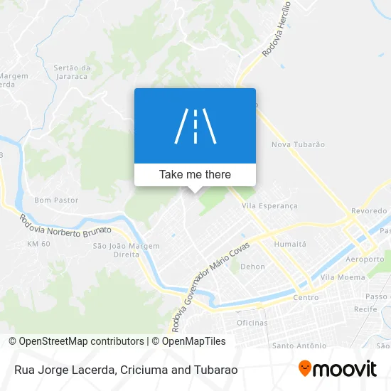 Rua Jorge Lacerda map