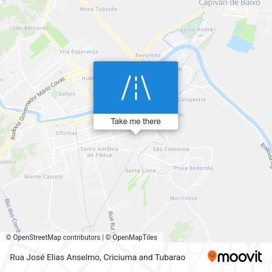 Rua José Elias Anselmo map