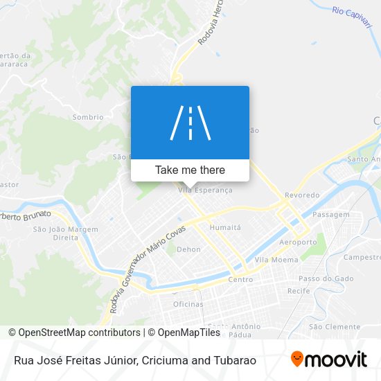 Rua José Freitas Júnior map