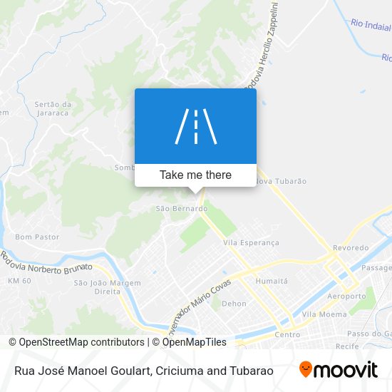 Rua José Manoel Goulart map
