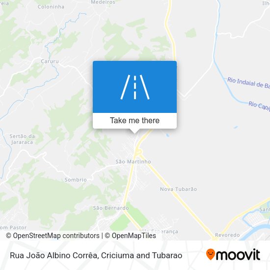 Rua João Albino Corrêa map