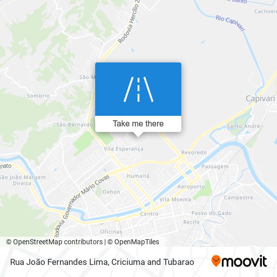 Rua João Fernandes Lima map
