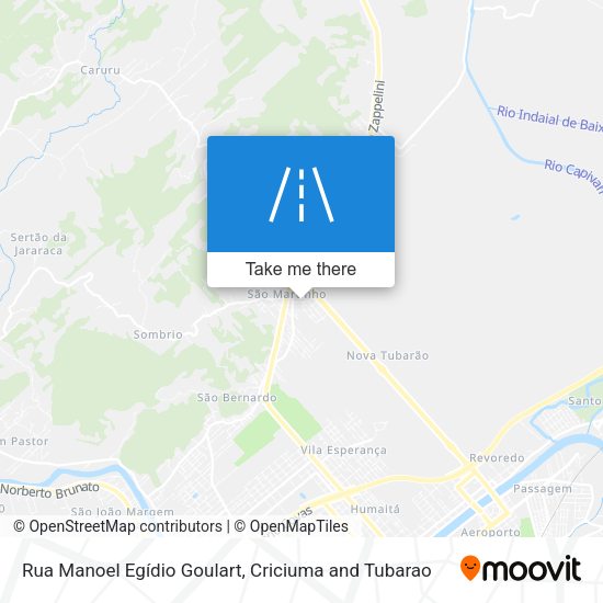 Rua Manoel Egídio Goulart map