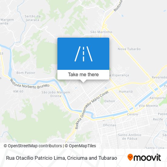 Mapa Rua Otacílio Patrício Lima