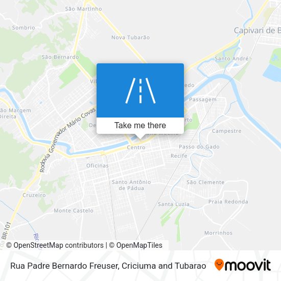 Rua Padre Bernardo Freuser map