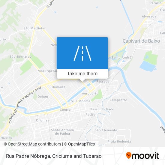 Rua Padre Nóbrega map