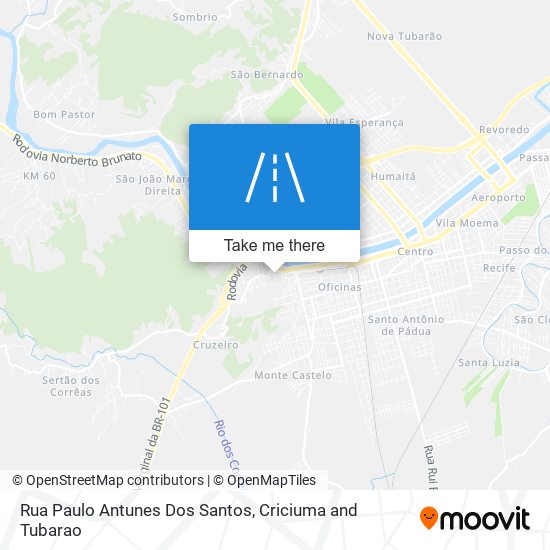 Mapa Rua Paulo Antunes Dos Santos