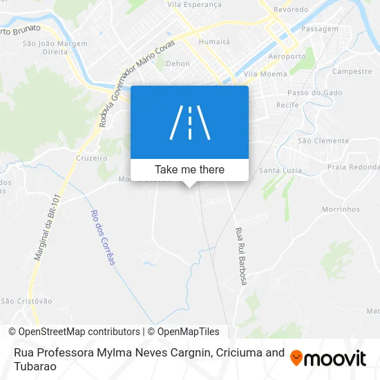 Rua Professora Mylma Neves Cargnin map