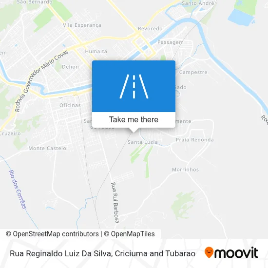 Rua Reginaldo Luiz Da Silva map