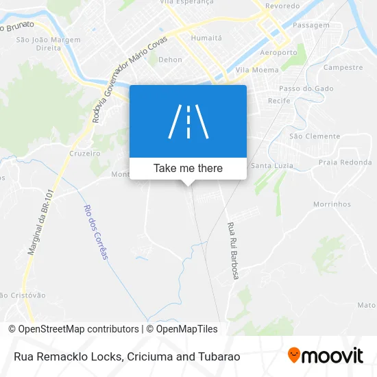 Rua Remacklo Locks map