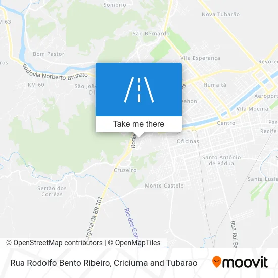 Rua Rodolfo Bento Ribeiro map