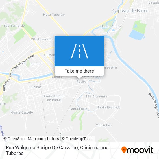 Mapa Rua Walquíria Búrigo De Carvalho