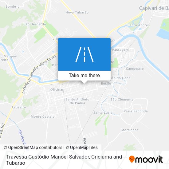 Travessa Custódio Manoel Salvador map