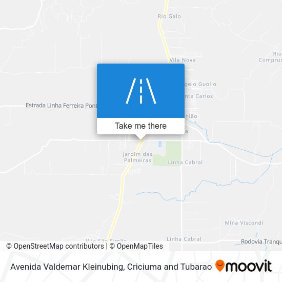 Avenida Valdemar Kleinubing map