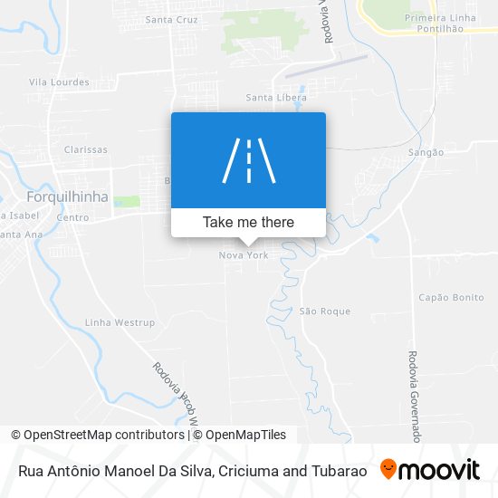 Rua Antônio Manoel Da Silva map