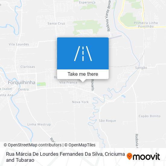 Mapa Rua Márcia De Lourdes Fernandes Da Silva