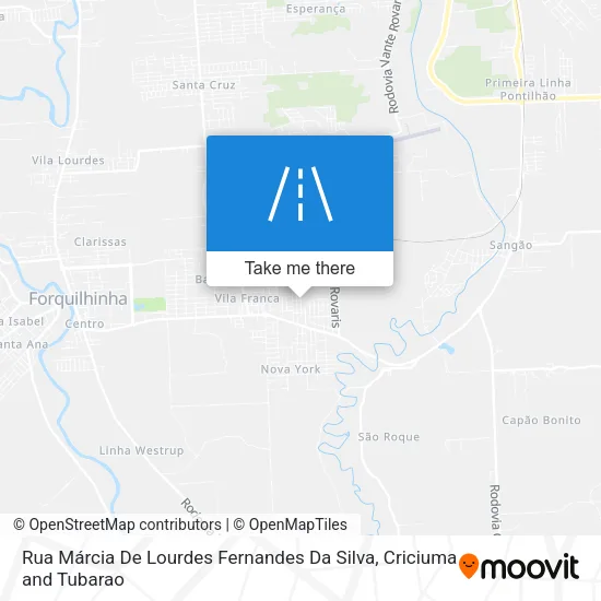 Rua Márcia De Lourdes Fernandes Da Silva map