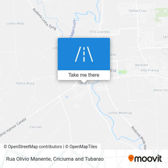 Rua Olívio Manente map