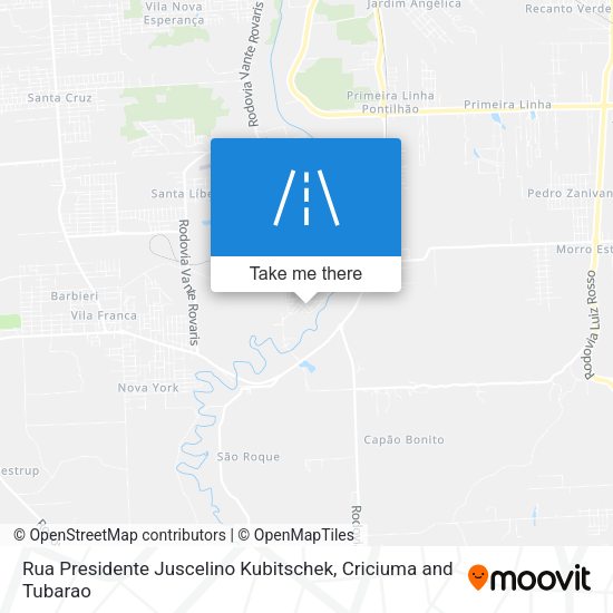 Rua Presidente Juscelino Kubitschek map