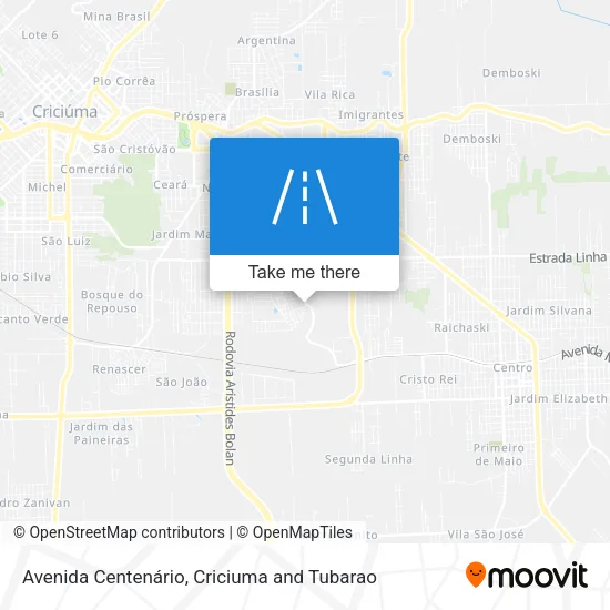 Avenida Centenário map