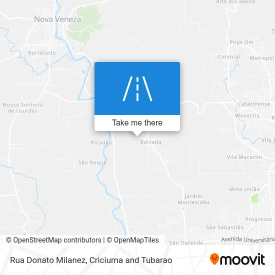 Rua Donato Milanez map