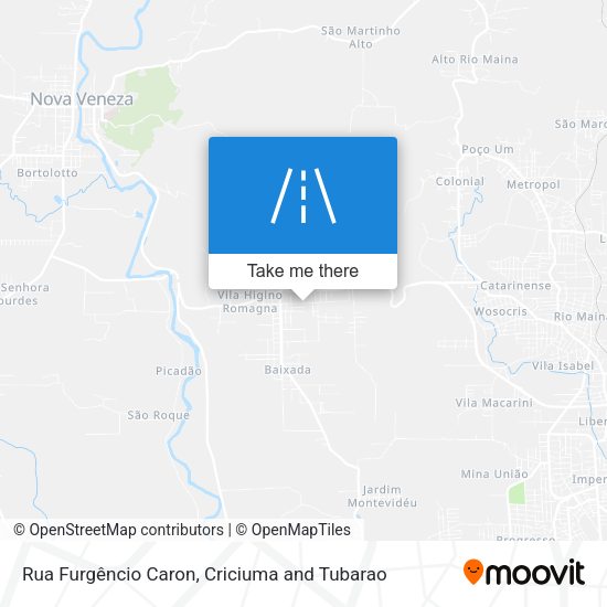 Rua Furgêncio Caron map