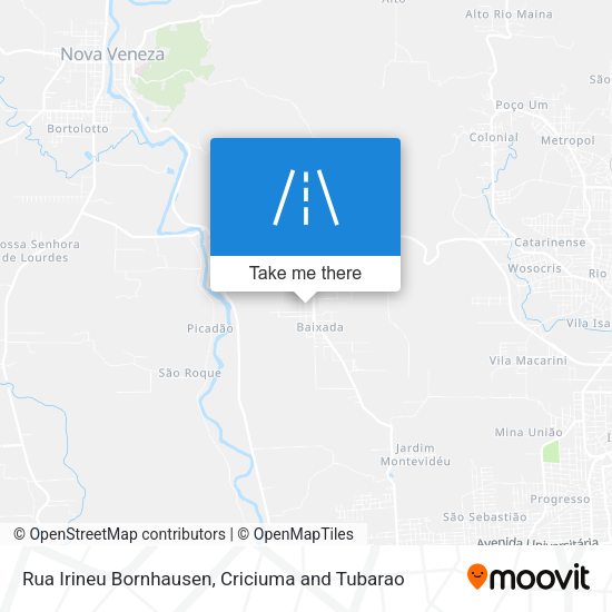 Rua Irineu Bornhausen map